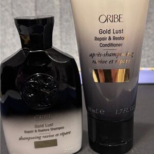 Oribe Gold Lust Repair Shampoo (2.5oz) & Conditioner (1.7oz) Mini Duo